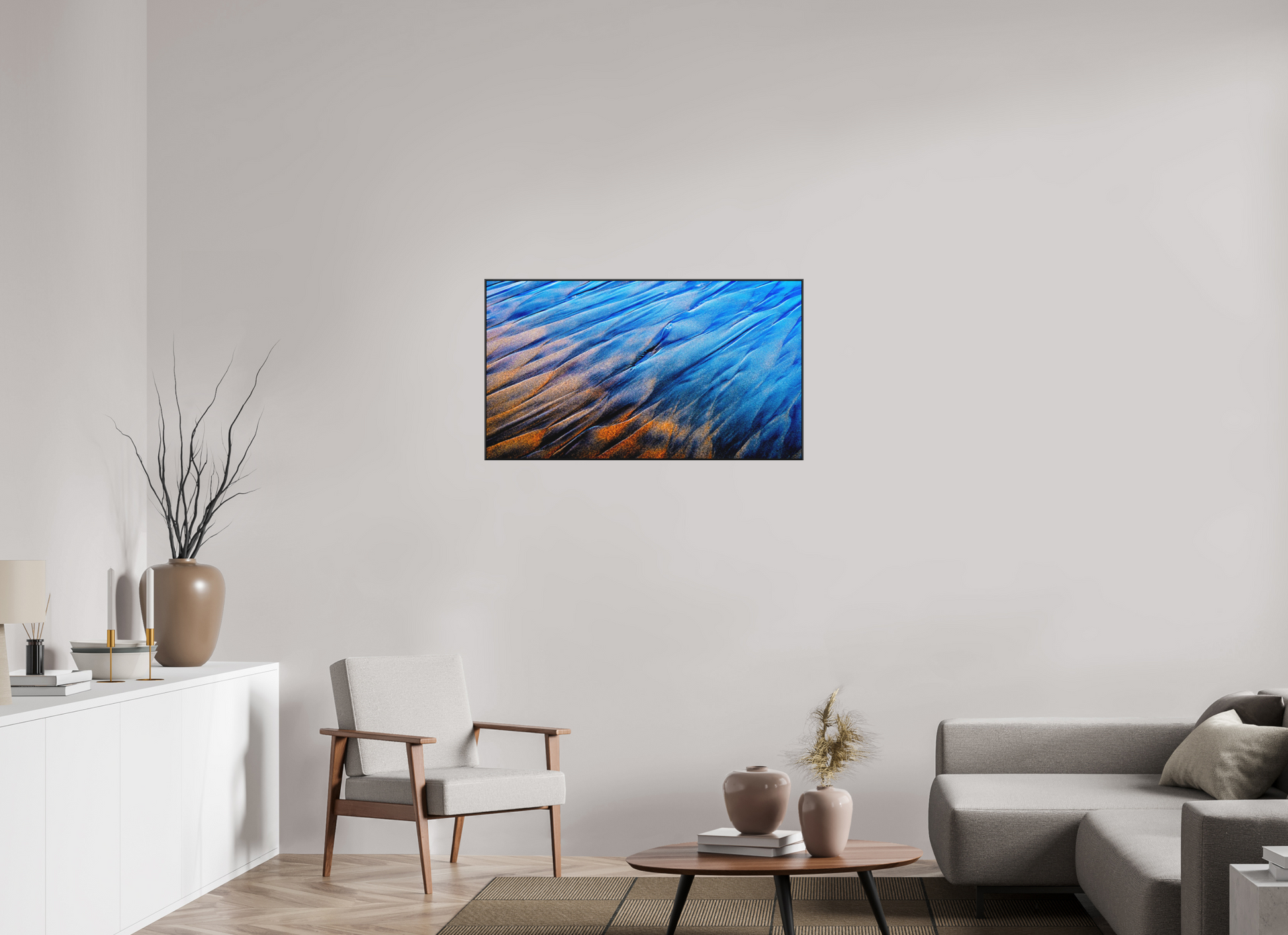 40 x 22.5″, Fine Art Pigment Print under Matte Acrylic Glass in 1" Artbox Frame By the Sea - Bold Color Series No.8
