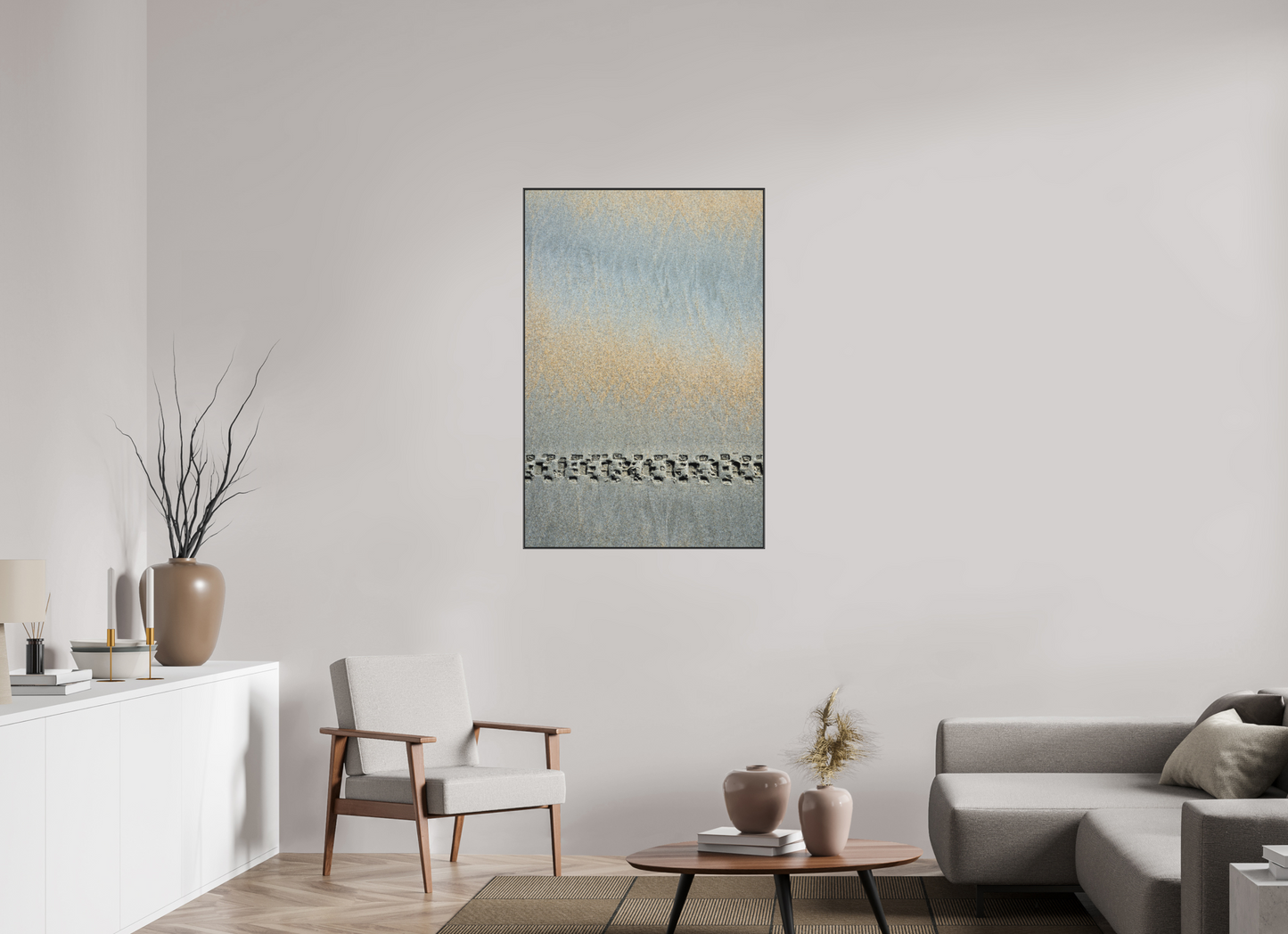 30 x 45″, Fine Art Pigment Print under Matte Acrylic Glass in 2" Artbox Frame By the Sea - Imprints Series No.5
