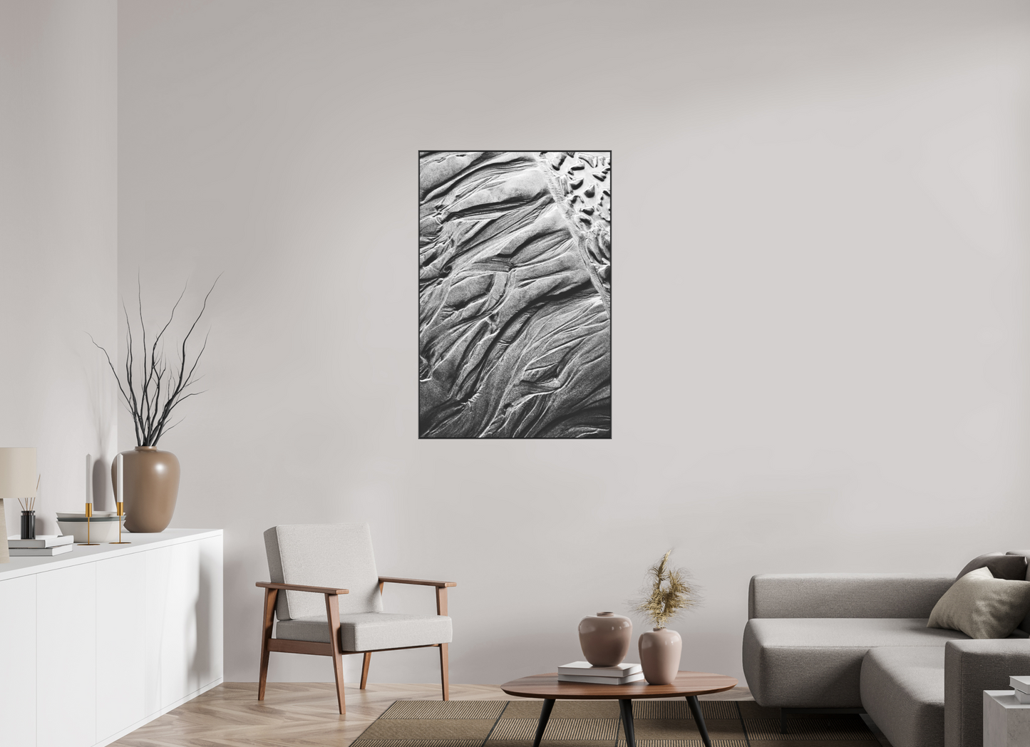 30 x 45″, B&W Photo Print Under Matte Acrylic Glass 2" By the Sea - B&W Series No.1
