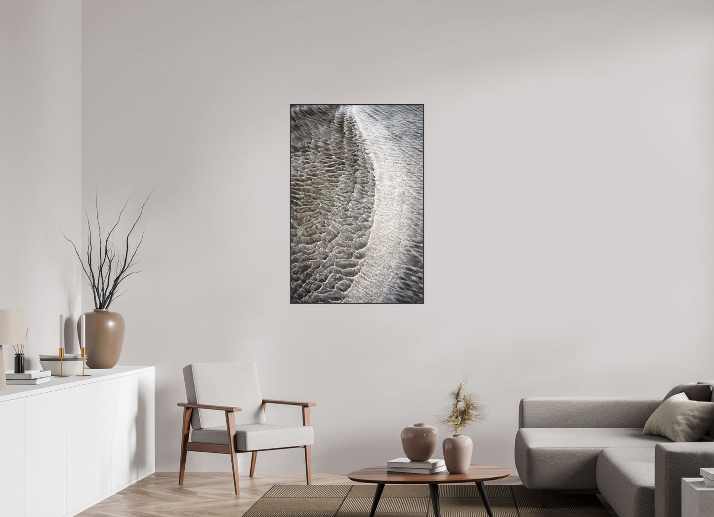 30 x 45″, Fine Art Pigment Print under Matte Acrylic Glass in 2" Artbox Frame By the Sea - Graphic Series